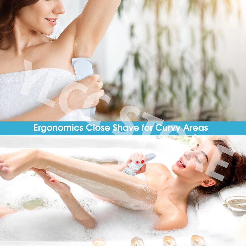 Rasoirs électriques pour femmes 2 en 1, tondeuse pour Bikini, épilation du visage, pour aisselles, jambes, tondeuse corporelle pour dames,