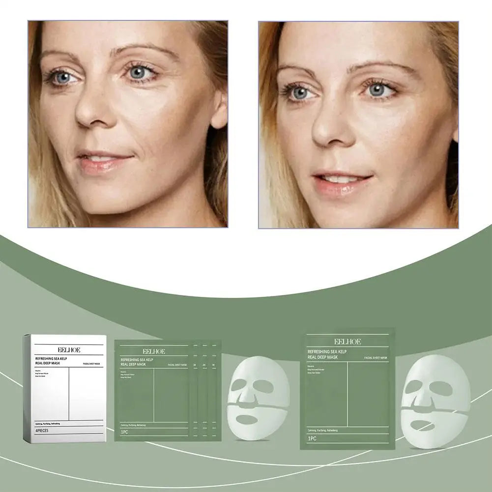 Masque hydrogel de nuit 1/4 pièces – Collagène marin pour une peau ferme et élastique