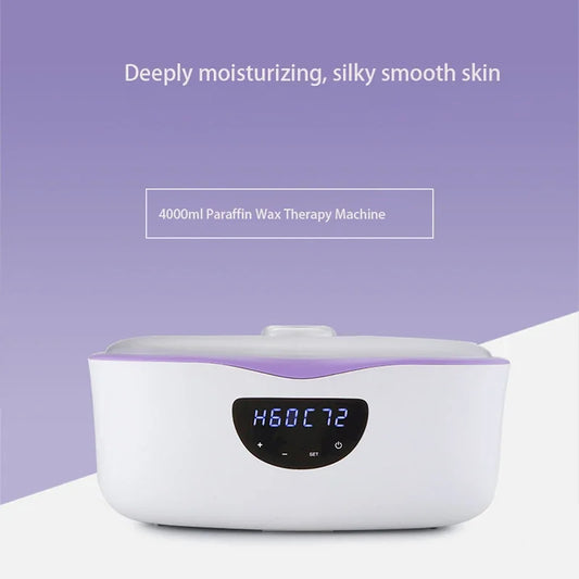 Machine d'avertissement de la paraffine pour les mains et les pieds, prévient la paraffine, hydrate et apaise rapidement la peau sèche, prévient le bain à la maison, 4000ml