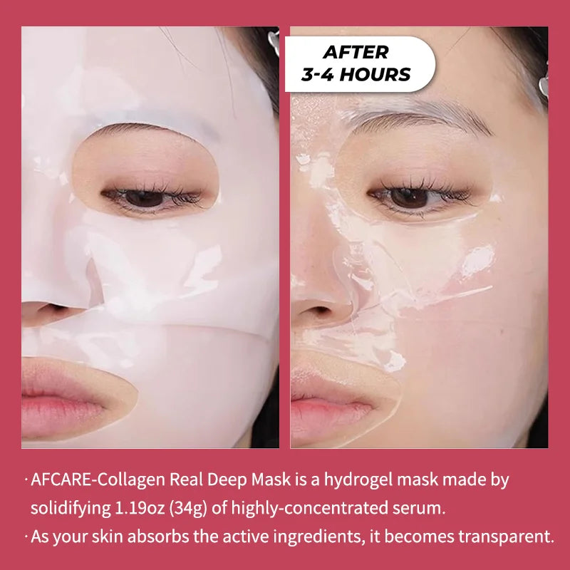 Masque visage coréen Bio Collagène – Anti-âge et hydratation intense pour une peau lumineuse