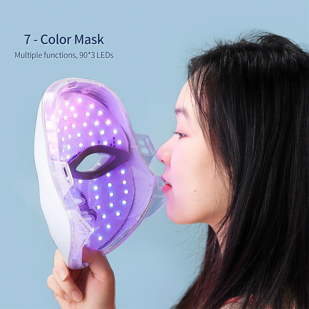 Masque LED Visage et Cou – 7 Couleurs
